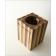 ゴミ箱 ごみ箱 木製 おしゃれ デザイン インテリア 天然木 ナチュラルウッドのスクエアダストボックス モザイク 関連画像_1