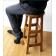 スツール 木製 丸椅子 カウンターチェア おしゃれ 無垢 天然木 北欧 ナチュラル カウンター椅子 高さ60cm チークキッチンハイスツール 関連画像_4