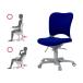 腰痛防止の事務椅子 ハイバック パソコンチェア 青 ガラージ チェア GARAGE オフィスチェア送料無料Ｕキャスター OC-Z03SLU