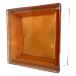 ガラスブロック190x190x95日本基準サイズクラウディインカラー オレンジ