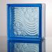 6個セット 送料無料 ガラスブロック 世界で有名なブランド品 厚み80mmブルー色水の波
