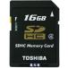 SDカード SDHCカード 16GB TOSHIBA 東芝 純正品 ハイビジョンの録画対応 超高速書込10MB/秒 日本製