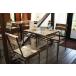 テーブルセット（アンティーク） カフェ、ヴィンテージ風テーブル＋チェア２脚 セット レビューで送料無料　