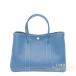 GX@K[fp[eB[TPM@AY[@ubtVhD  Hermes Garden Party bag TPM@Azur/Azure blue Buffalo leather