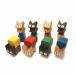 ネコブロック8体セット 猫の積み木  こまーむ 木のおもちゃ インテリア 日本製