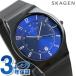 スカーゲン SKAGEN 腕時計 チタニウム オールブラック/ブルー T233XLTMN
