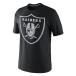 【取寄】NFL オークランド・レイダース Tri Heathered Logo Tシャツ (ブラック) Nike