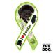 リボンマグネット　THE DOG　ザ・ドッグシリーズ　プードル ブラック　L　売上の一部が盲動犬育成事業のサポートに　メール便で送料無料　