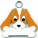 キャバリア(茶）　犬 迷子札　 ドッグタグ 【名入れ】　トップワン　ペット 犬鑑札　ＩＤプレート　メール便　アクセサリー　 携帯ストラップ