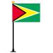 ガイアナ国旗（ミニフラッグ）