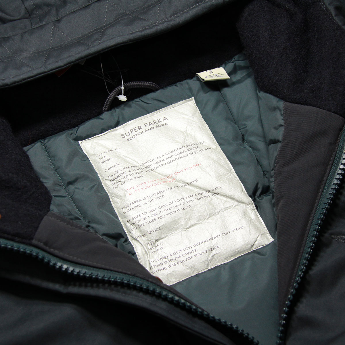 åɥ SCOTCHSODA  㥱å Long city jacket in oxford cotton and woolen details 10022 96