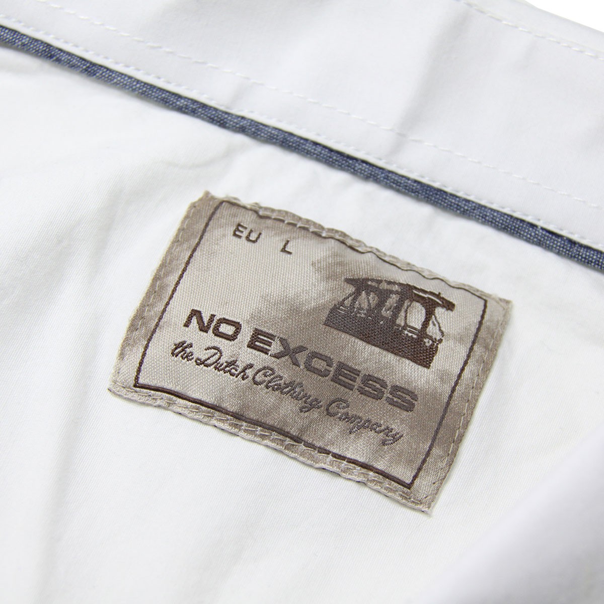 Ρ NO EXCESS   Ĺµ Shirt, l/sl, basic stretch poplin NOS410110
