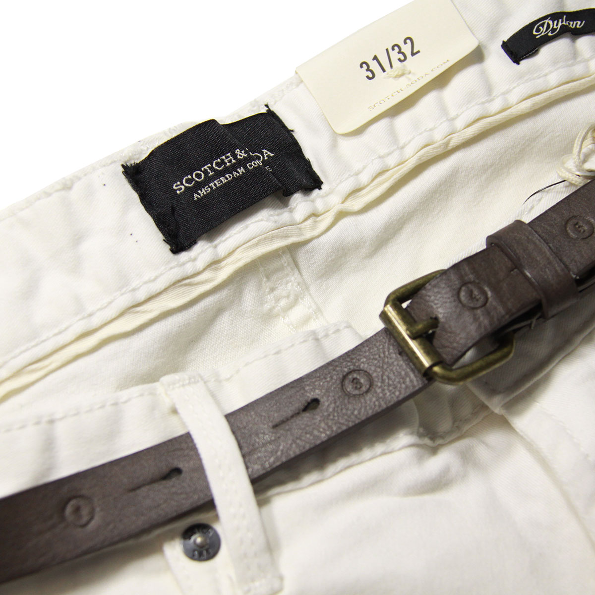 åɥ SCOTCHSODA  åȥѥ 5-Pocket super slim pant. Dylan. Sold with leather belt8000501