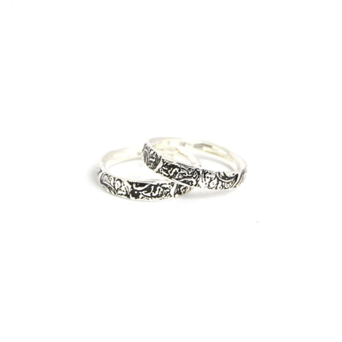 ϥ HARIM   arabesqu double ring silver