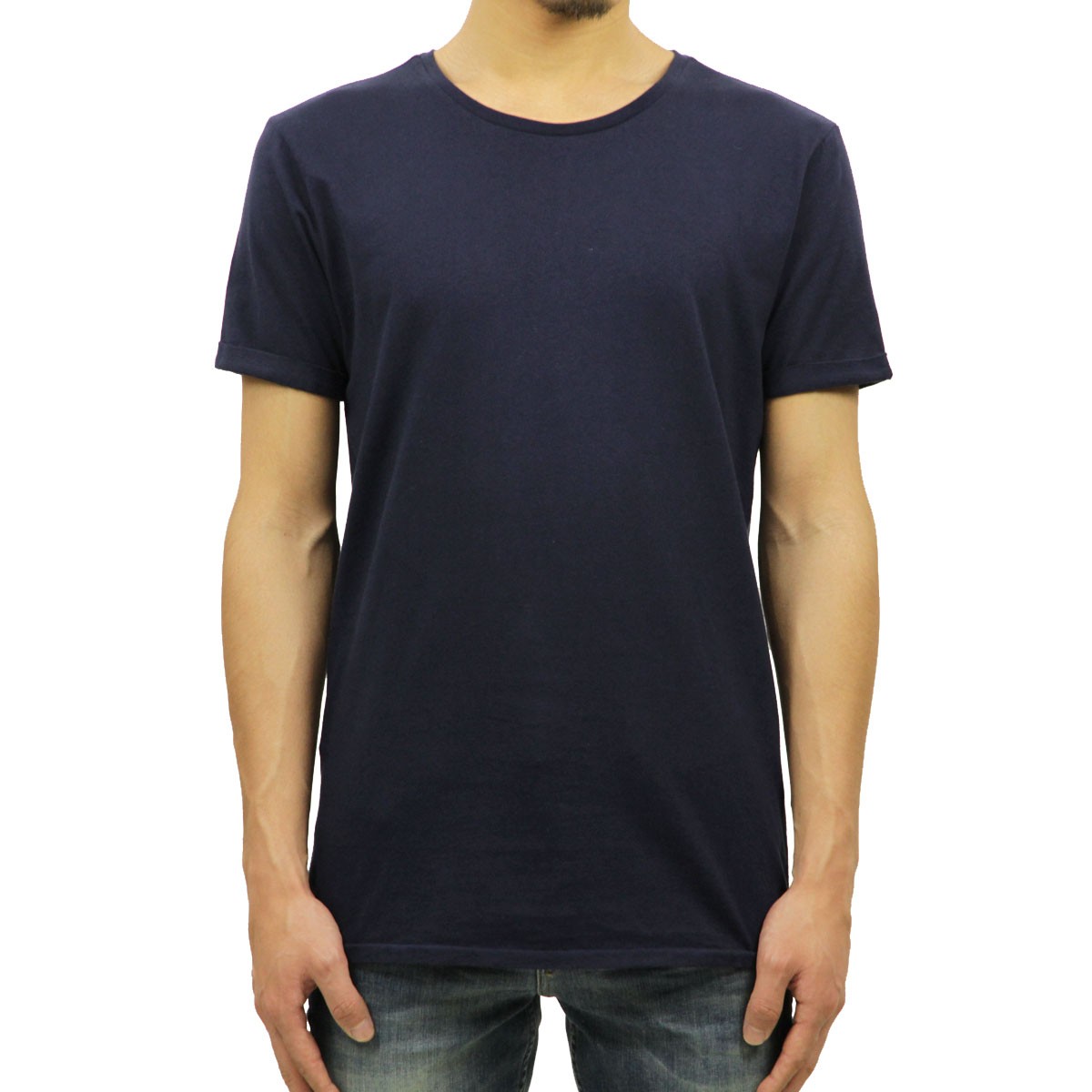åɥ SCOTCHSODA Ź  ȾµT Round neck tee with special roll up sleeves 130865 57