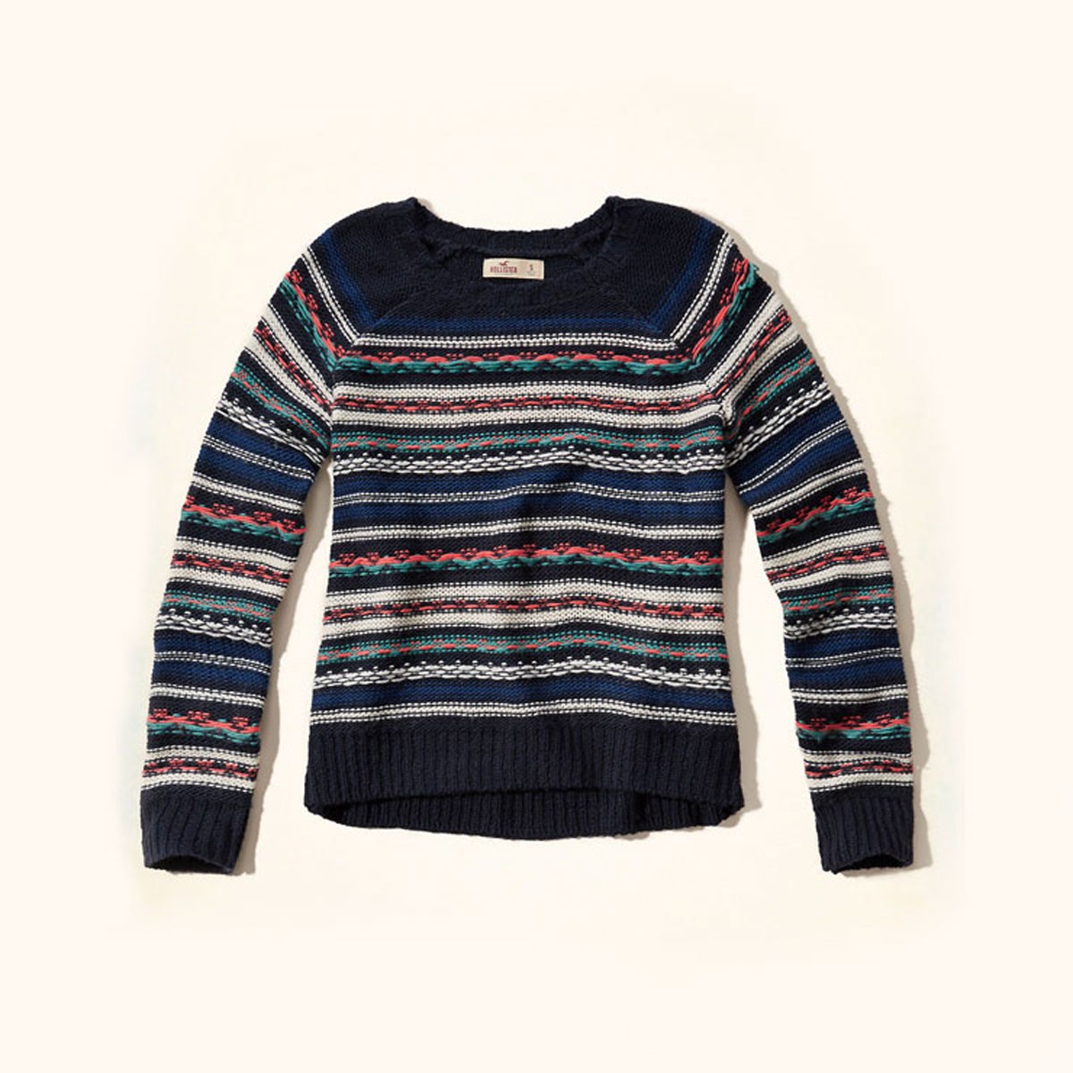 ۥꥹ HOLLISTER  ǥ  Patterned Crew Sweater 350-507-0569-228