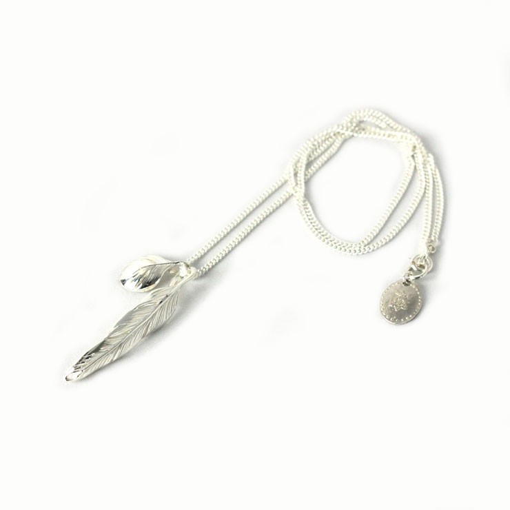 ハリム HARIM 正規販売店 ネックレス Slender feathers Very shine WH silver 925 Necklace HRP104 WH