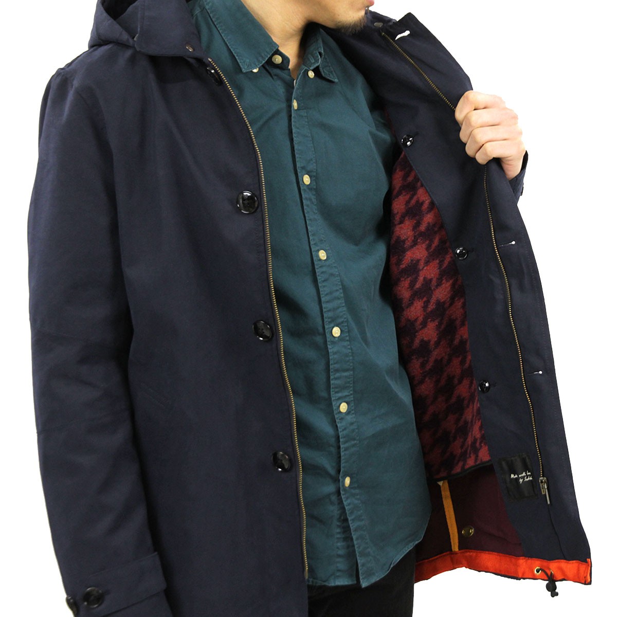 ͽ 11ͽ åɥ SCOTCHSODA Ź   Classic trench coat in peached cotton quality with detachable knitted inner 101350 8F