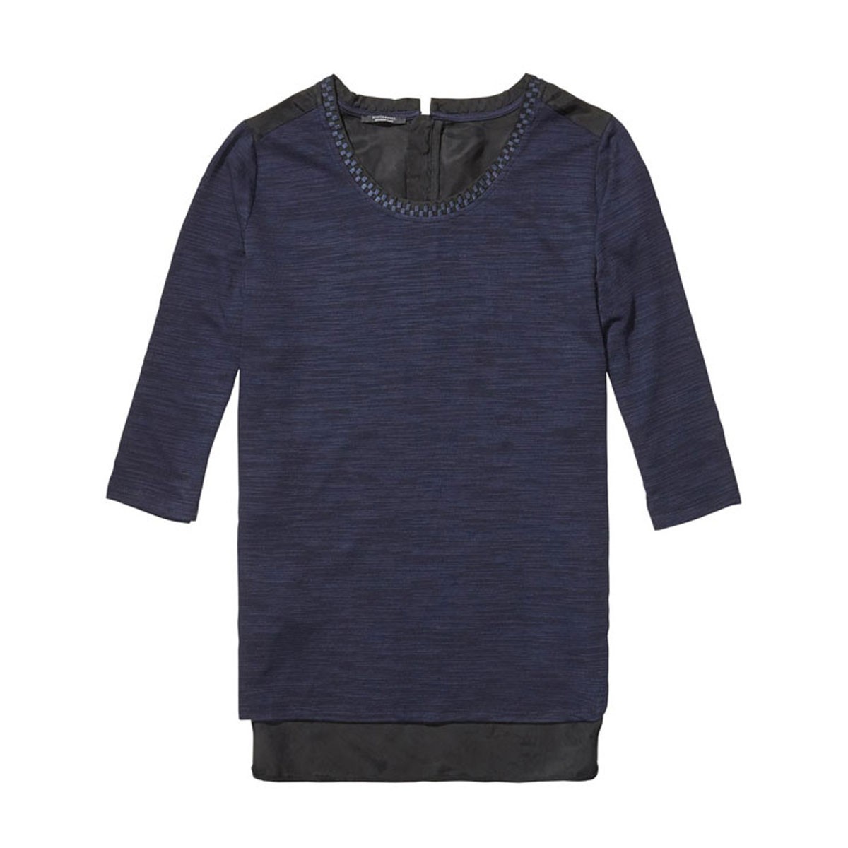 ᥾󥹥å MAISON SCOTCH Ź ǥ ʬµT Feminine jersey top mixed with woven. 100220 C
