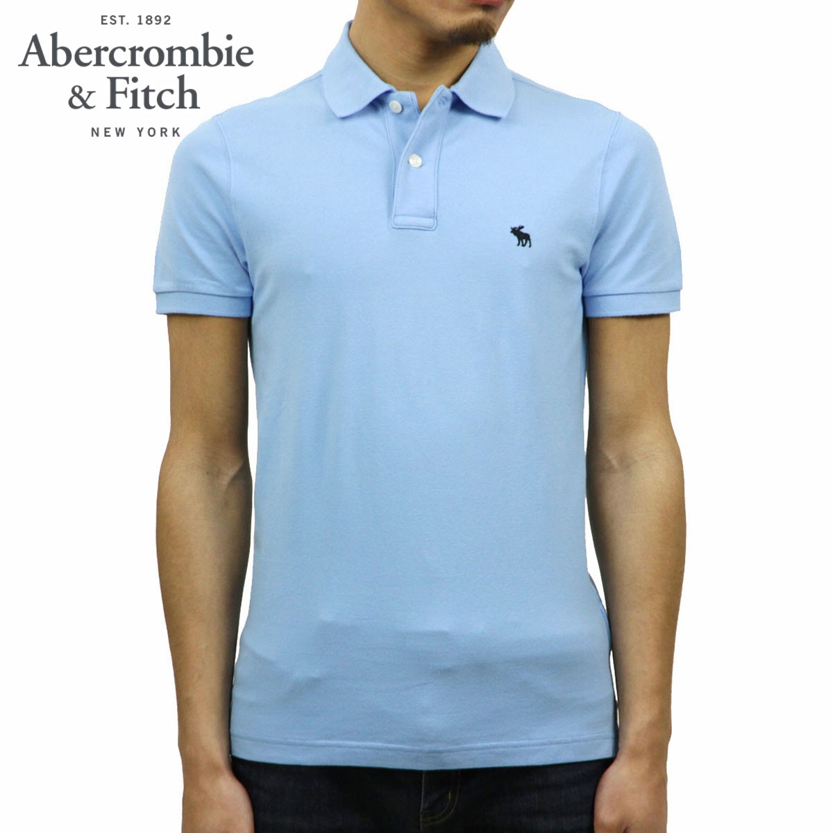 アバクロ ポロシャツ 正規品 Abercrombie＆Fitch 半袖ポロシャツ