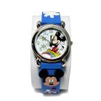 ディズニーキャラクターウォッチ キッズ腕時計　ミッキー　ブルー【Disney】