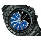 SEIKO セイコー ワイアード 腕時計 メンズ クロノグラフ WIRED トゥーフェイス ブラック×ブルー AGAV063