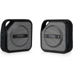 TDK Life on Record Bluetoothワイヤレスポータブルスピーカー アウトドアに強い防塵・防滴(IP64相当) TWS対応 TREK TWIN A20シリーズ ブラック A20BK