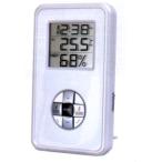 卓上時計付きデジタル温湿度計☆スタンドフック付きcth202