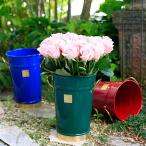 英国エデンオリジナル　vase (フラワーベース・花用バケツ・花用ばけつ)　トリム付きカラー　Ｌ