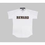 レワード 立ち衿フロントオープンメッシュシャツ(Yシェイプカット) 野球ユニフォームシャツ [カラー：ホワイト] [サイズ：L] #HS-44