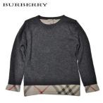 BURBERRY バーバリー キッズ ジュニア 子供服 フェイクレイヤード セーター グレー B15A02 A80