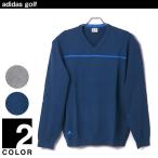 大きいサイズ メンズ adidas golf (アディダスゴルフ) Vネック リブニット セーター サカゼン