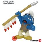 シュライヒ 槍スマーフ フィギュア/Schleich The Smurfs-Spear Smurf/スマーフ（The Smurfs）