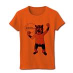 タイガースマスク リブクルーネックTシャツ (オレンジ)