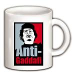 【リビア騒乱】Anti-Gaddafi マグカップ（ホワイト）