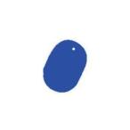日本緑十字社 カラー小判札 （小） 45x30mm ブルー #200015 [A0617]