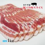 イタリア産ホエ-豚バラ肉スライス　1Kg　赤身が多いのが特徴