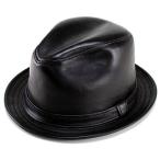 ハット メンズ ハット 帽子 ニューヨークハット / ラムスキン ショートブリム 9204　ブラック