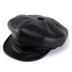 帽子 メンズ 帽子 キャスケット / ニューヨークハット ラムスキン ハンチング帽 9207　ブラック
