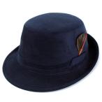 帽子 メンズ ハット メンズ アルペンハット / ボルサリーノ スエード調 人工皮革 収納可　ネイビー