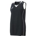アシックス（asics） W’Sゲームシャツ XB2355 ブラック×ホワイト バスケットボール レディース トレーニングウェア タンクトップ