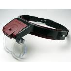 【レンズ4枚付】メガビュープロLED・LEDライト付ヘッドルーペ・虫眼鏡(LH-118)日本製