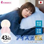ロマンス ひんやり涼感 枕パッド「アイス眠EX アイスミンEX」63×43cm