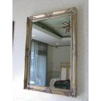 【壁掛け鏡】枚数限定激安販売　大型・新品アンティーク調・木製壁掛け鏡【かがみ/カガミ/ミラー】
