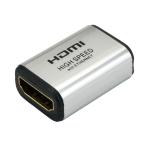 HORIC HDMI 中継アダプタ シルバー HDMIタイプAメス-HDMIタイプAメス HDMIF-HDMIF