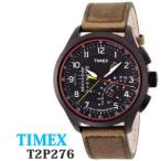 TIMEX タイメックス時計 Intelligent Quartz Linear Indicator ブラックダイアル オリーブストラップ T2P276