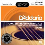 D’Addario ダダリオ / EXP15 Acoustic Guitar Coated Strings Phosphor Bronze Extra Light