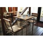 テーブルセット（アンティーク）　カフェ、ヴィンテージ風テーブル＋チェア２脚　セット　送料無料　
