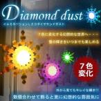７色に変化する イルミネーション ＬＥＤ ダイヤモンドダスト で 幻想的な世界へ 壁 や ガラス に貼り付け 吸盤 KZ-DIAMON 即納