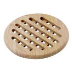 木製鍋敷き 丸型 径１９．５ｃｍ ０９０３１